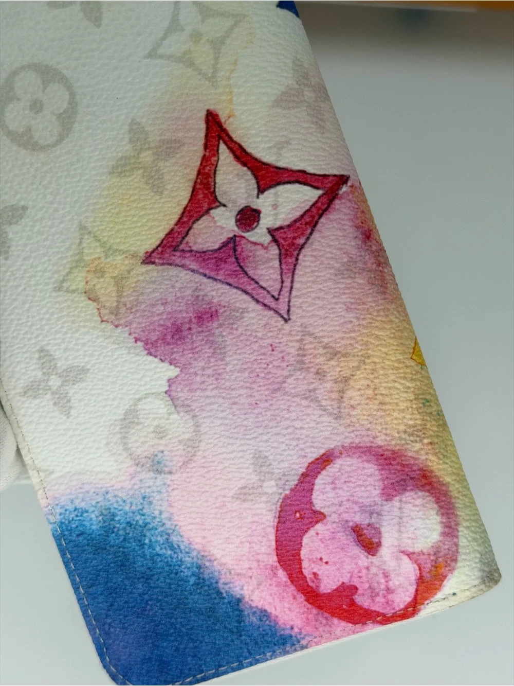 Louis Vuitton Zippy Watercolor Monogram Vertical Wallet Great Condition🩷💙💜💛 - Picture 12 of 12